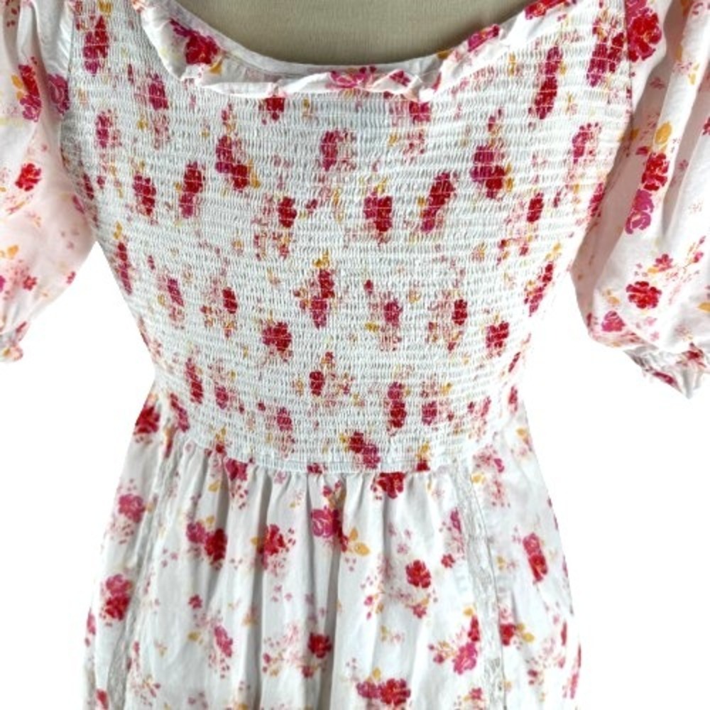 LoveShackFancy Target Floral Smocked Cosette Cottagecore Farmhouse Dress Medium - Picture 5 of 12